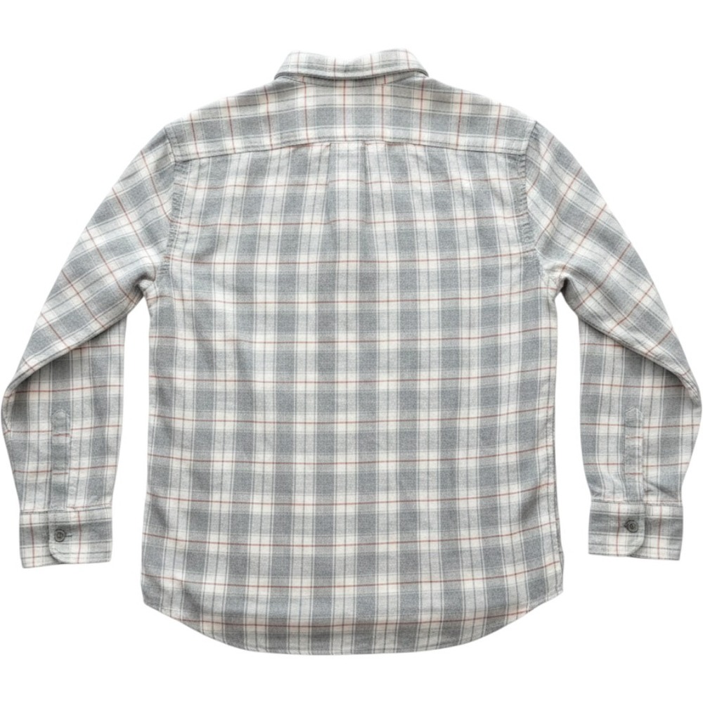 J.Crew Button Down Shirt Mens XL Grey Plaid Flannel Brushed Twill Slim Fit AZ543 - Picture 2 of 6